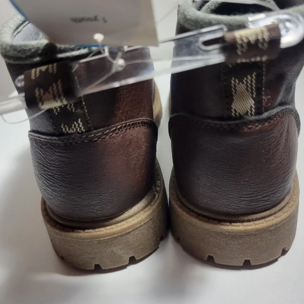 Carter's Toddler Boots Brown Leather Workwear Minimalist Size 1 Little‎ Boy